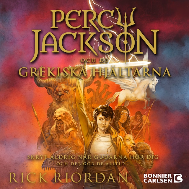 Copertina del libro per Percy Jackson och de grekiska hjältarna