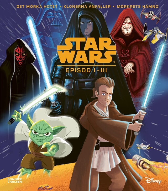 Buchcover für Star Wars. Episod I-III bilderbokssamling