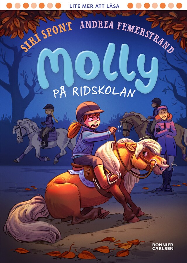 Kirjankansi teokselle Molly på ridskolan