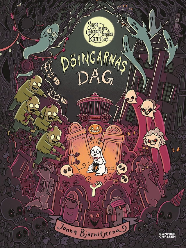 Book cover for Sagan om den underbara familjen Kanin och Döingarnas dag