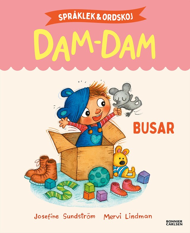 Portada de libro para Språklek och ordskoj med Dam-Dam. Busar