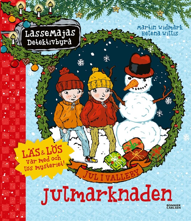 Kirjankansi teokselle Jul i Valleby. Julmarknaden