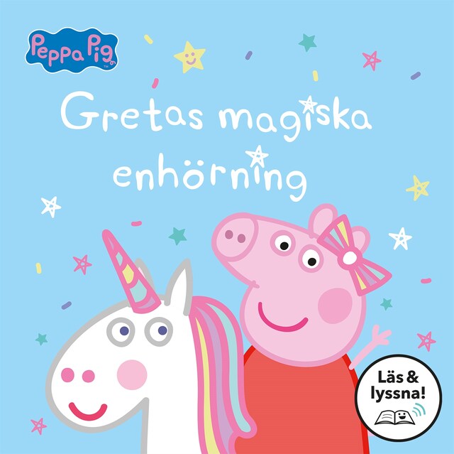 Couverture de livre pour Gretas magiska enhörning: Läs & lyssna