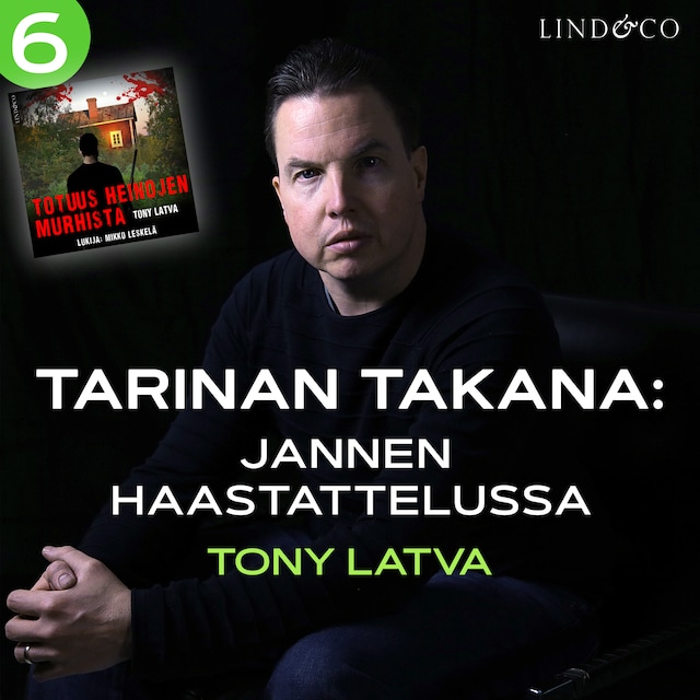 Okładka książki dla Tarinan takana:  Jannen haastattelussa Tony Latva