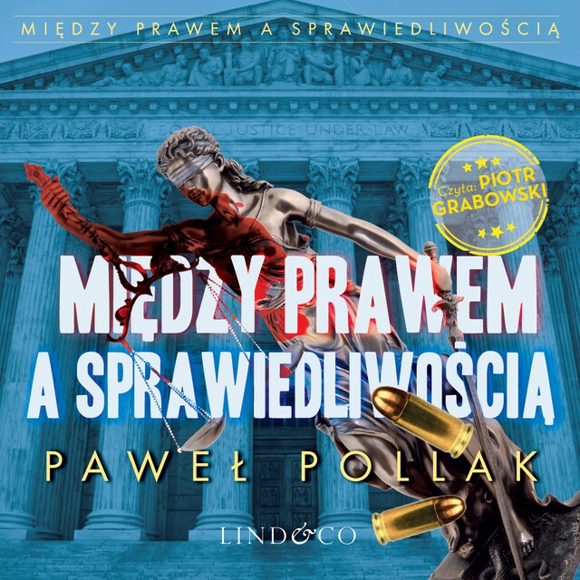 Book cover for Między prawem a sprawiedliwością