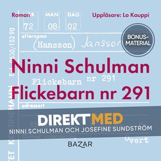 Bonusmaterial: DIREKT MED Ninni Schulman bookCoverFor