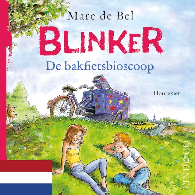 Kirjankansi teokselle Blinker en de bakfietsbioscoop (Nederlandse versie)