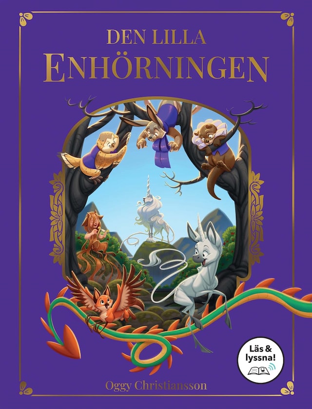 Portada de libro para Den lilla enhörningen (Läs & Lyssna)