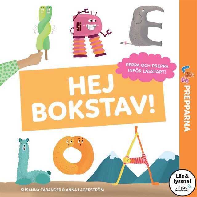 Bokomslag for Hej bokstav! (Läs & lyssna)