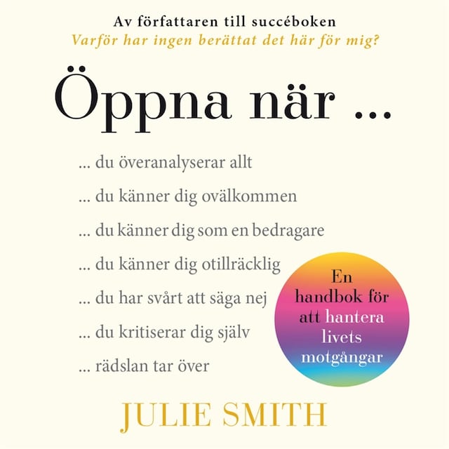 Book cover for Öppna när - en handbok för att hantera livets motgångar