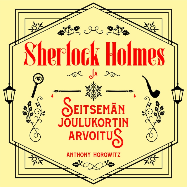 Kirjankansi teokselle Sherlock Holmes ja seitsemän joulukortin arvoitus