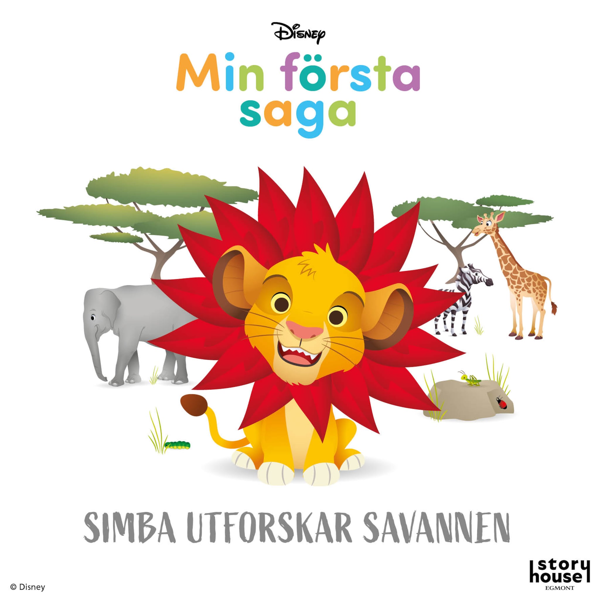 Simba utforskar savannen