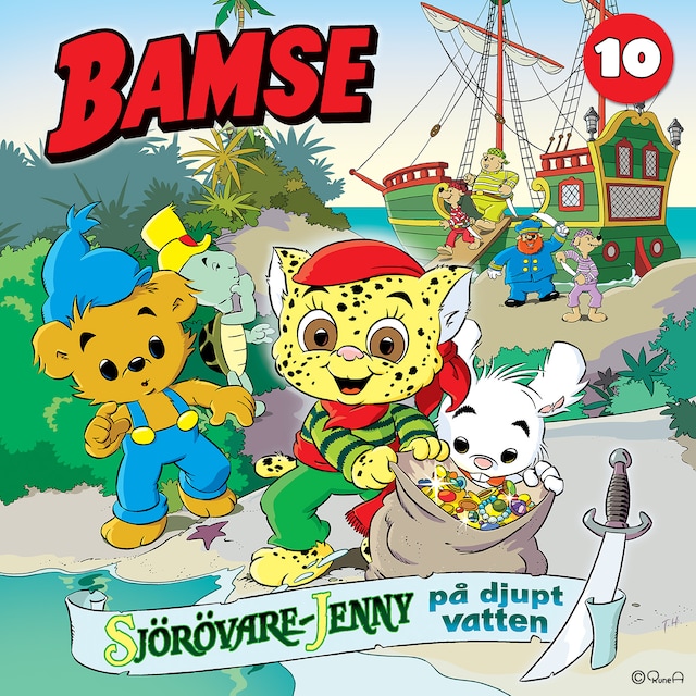 Book cover for Bamse -  Sjörövare-Jenny på djupt vatten del 10