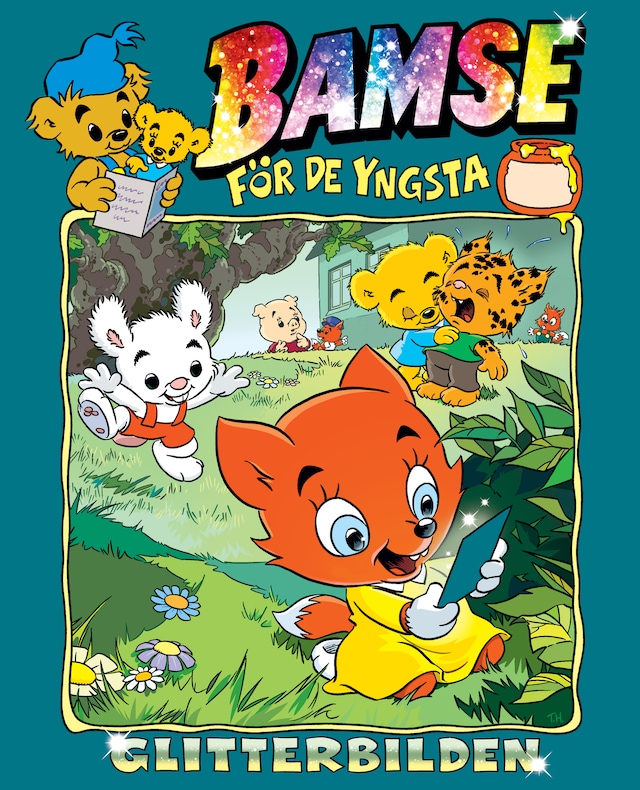 Book cover for Bamse - Glitterbilden