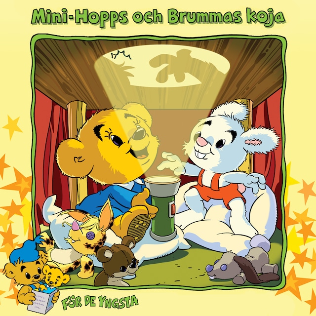 Buchcover für Mini-Hopps och Brummas koja