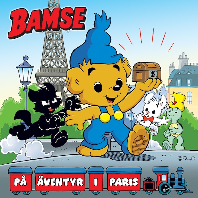 Portada de libro para Bamse på äventyr i Paris