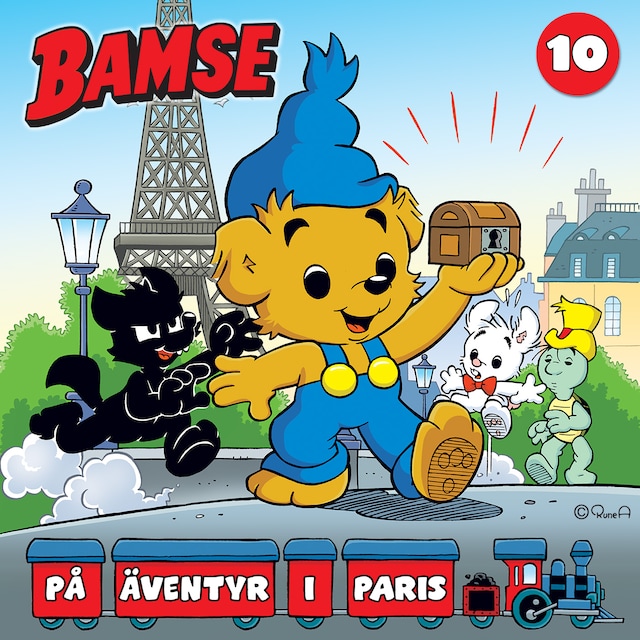 Book cover for Bamse på äventyr i Paris. Del 10