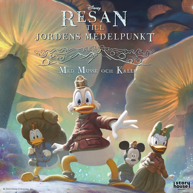 Book cover for Resan till jordens medelpunkt med Musse och Kalle