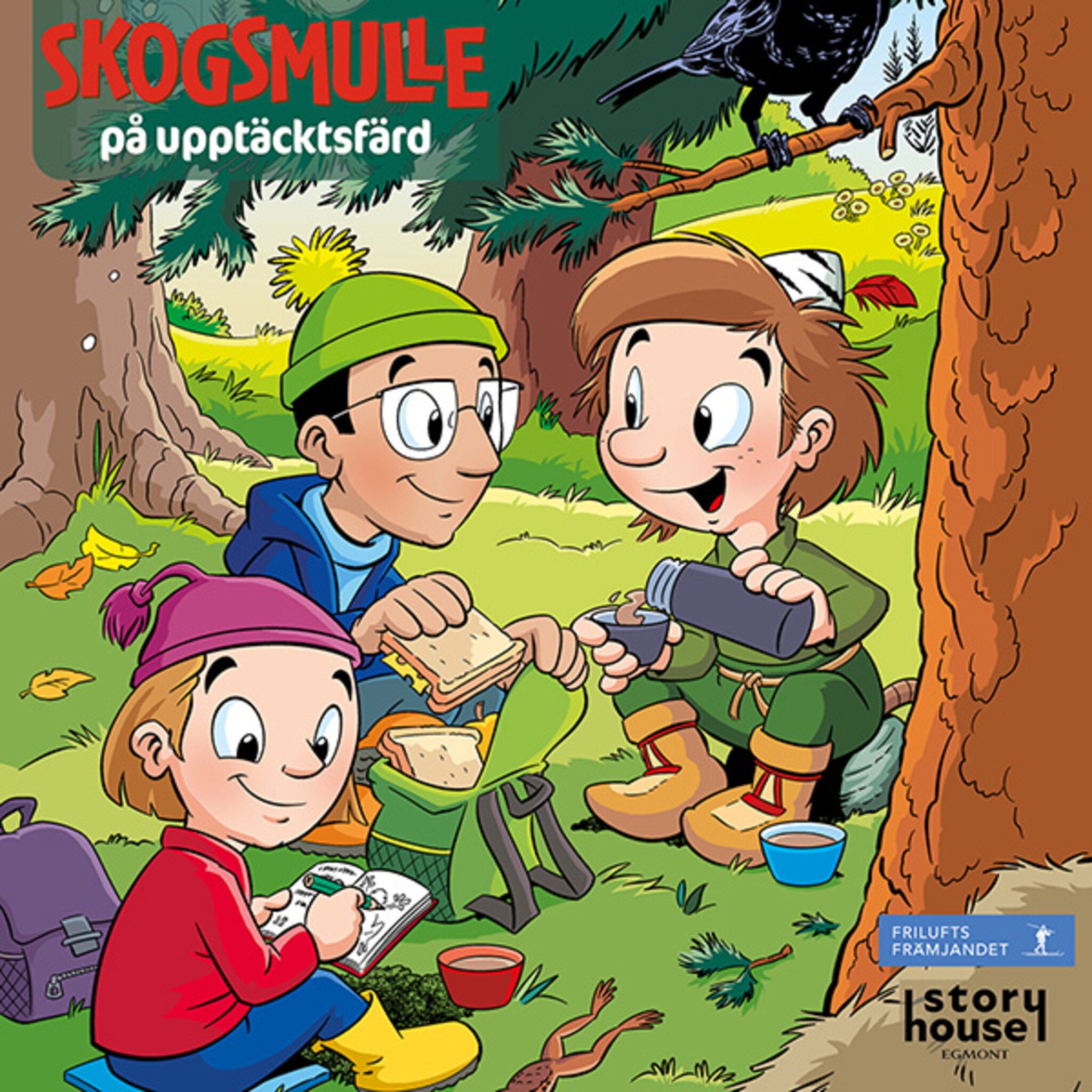 Skogsmulle på upptäcktsfärd