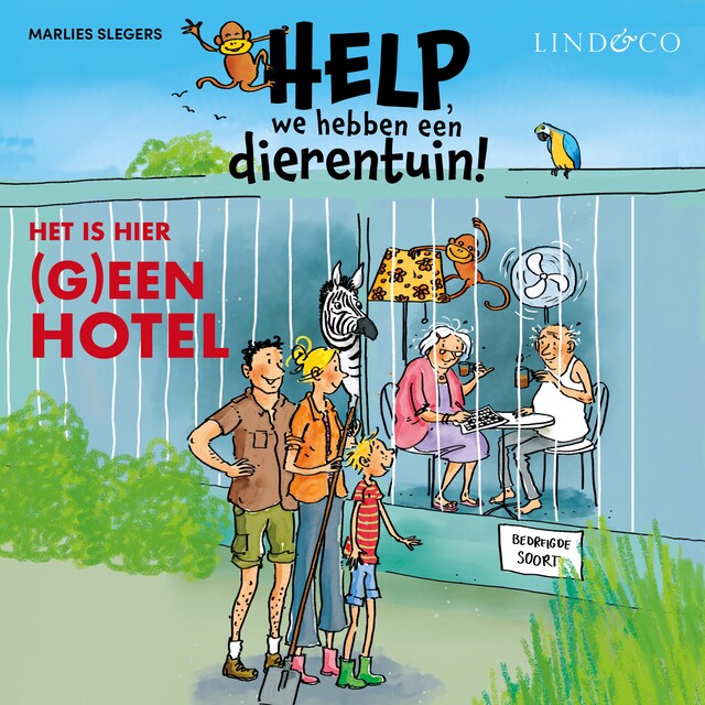 Bokomslag för Help, we hebben een dierentuin! Het is hier (g)een hotel!