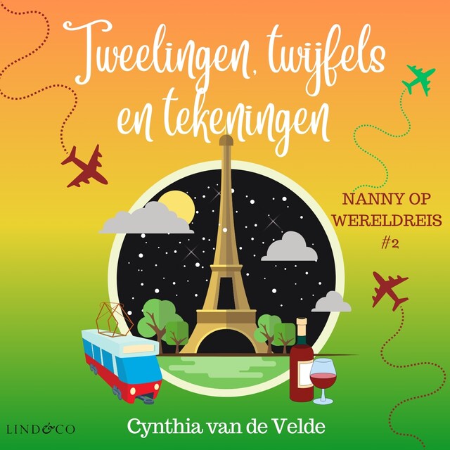 Book cover for Tweelingen, twijfels en tekeningen - Nanny op wereldreis