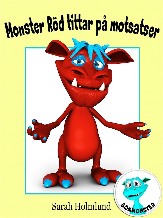 Copertina del libro per Monster Röd tittar på motsatser