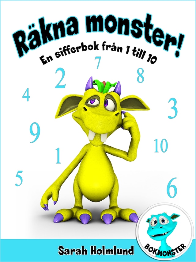 Book cover for Räkna monster! En sifferbok från 1 till 10