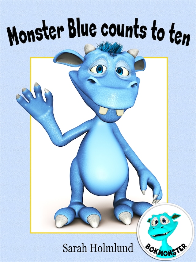 Book cover for Monster Blue counts to ten