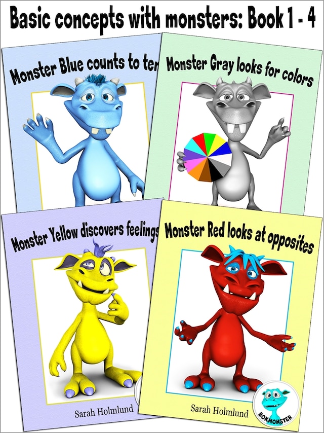 Book cover for Basic concepts with monsters: Book 1 - 4