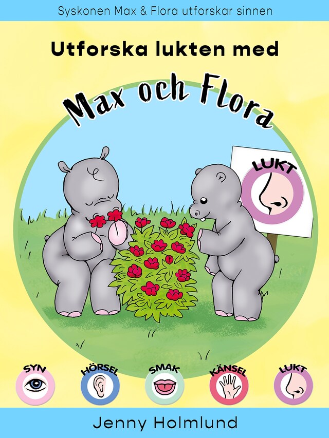 Buchcover für Utforska lukten med Max och Flora