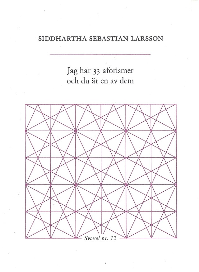 Book cover for Jag har 33 aforismer och du är en av dem