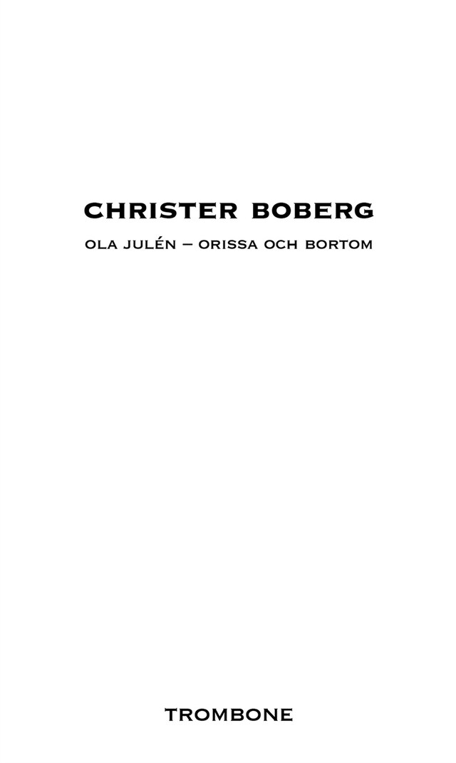 Portada de libro para Ola Julén - Orissa och bortom