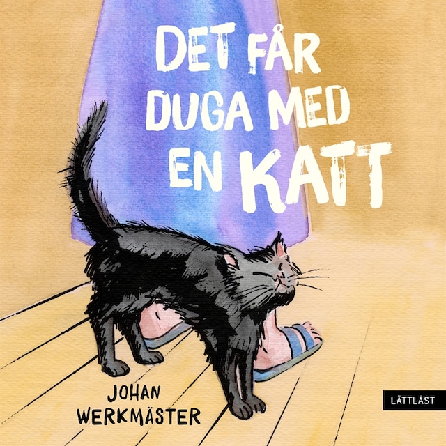 Portada de libro para Det får duga med en katt (lättläst)