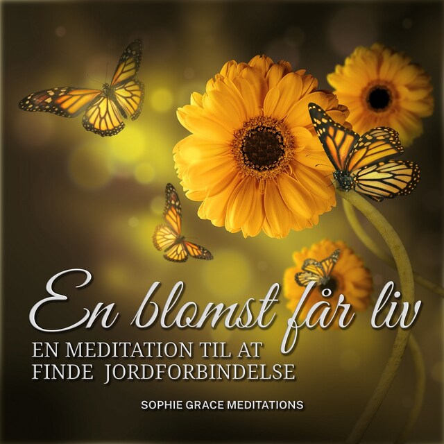 Buchcover für En blomst får liv. En meditation til at finde jordforbindelse