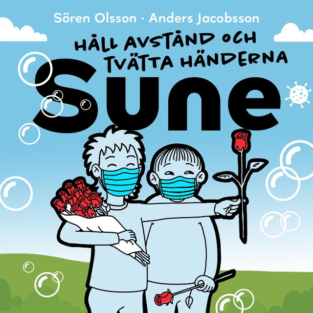 Håll avstånd och tvätta händerna Sune