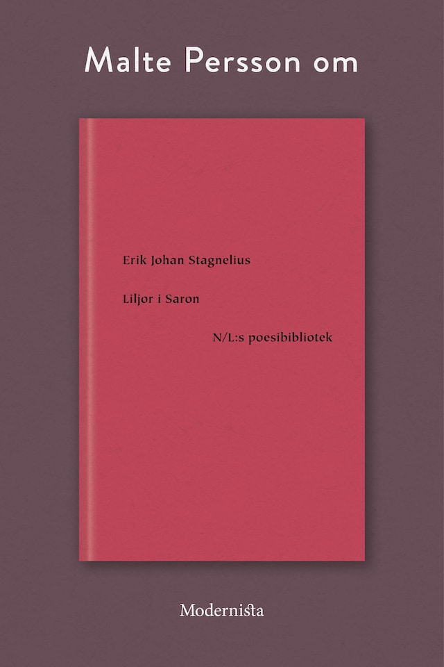 Bogomslag for Om Liljor i Saron av Erik Johan Stagnelius