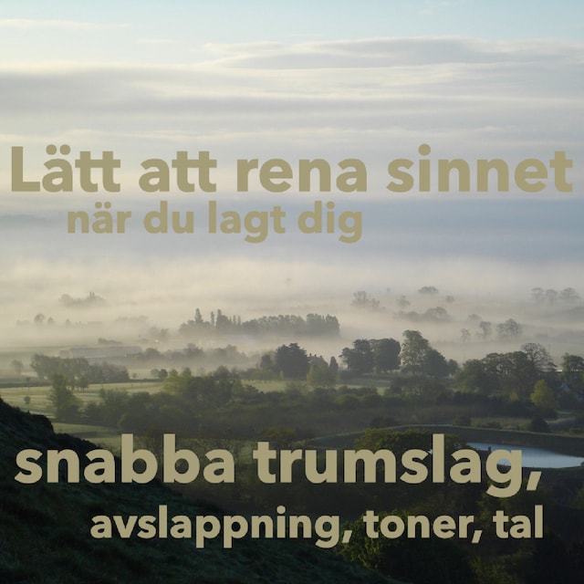 Okładka książki dla Lätt att rena sinnet när du lagt dig - snabba trumslag, avslappning, toner, tal