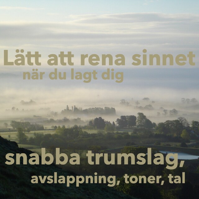 Boekomslag van Lätt att rena sinnet när du lagt dig - snabba trumslag, avslappning, toner, tal