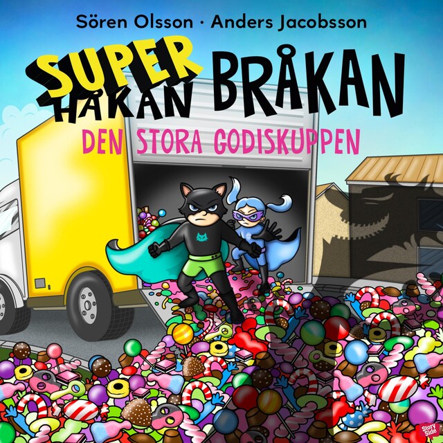 Boekomslag van Super-Bråkan. Den stora godiskuppen