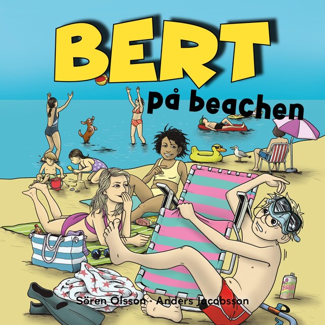 Couverture de livre pour Bert på beachen