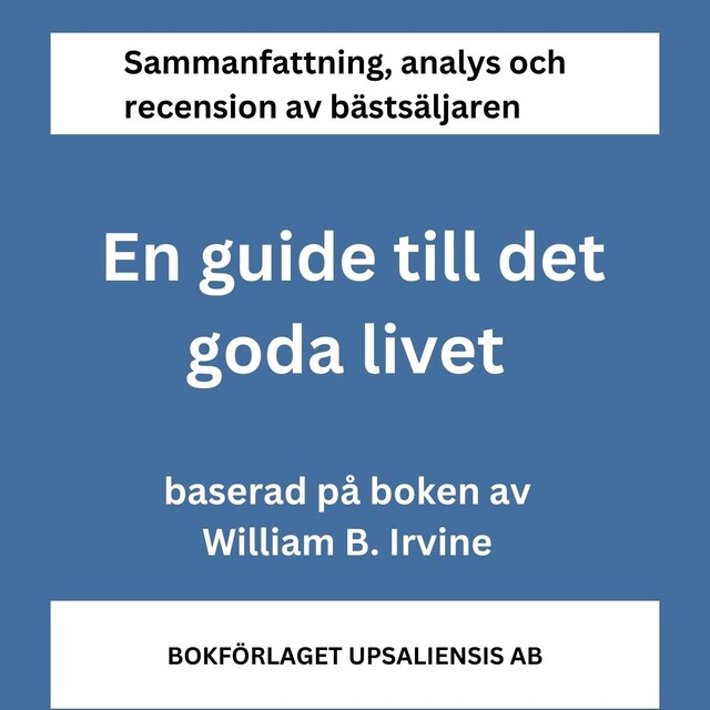 Buchcover für En Guide till det Goda Livet (sammanfattning)