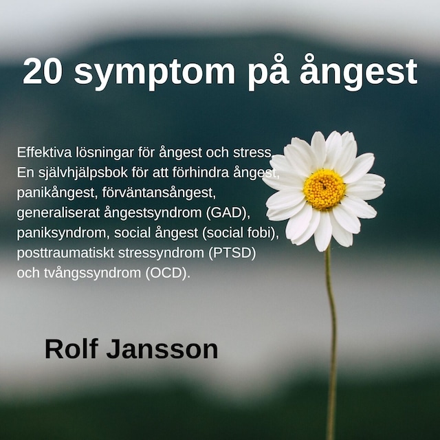 Book cover for 20 symptom på ångest - Effektiva lösningar för ångest och stress.