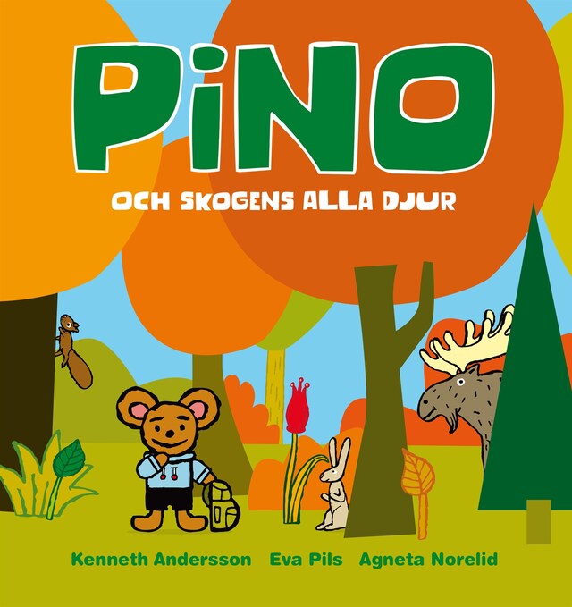 Copertina del libro per Pino och skogens alla djur