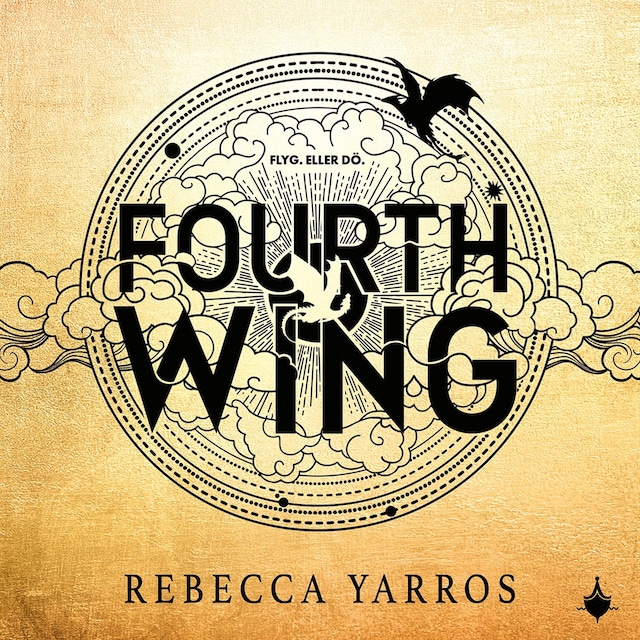 Copertina del libro per Fourth Wing (svensk utgåva)