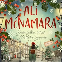 Snön faller tät på Mistletoe Square