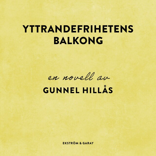 Okładka książki dla Yttrandefrihetens balkong