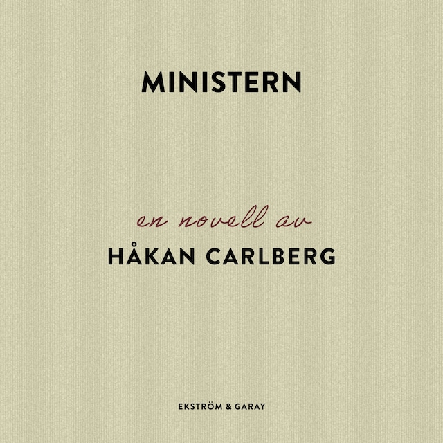 Book cover for Ministern