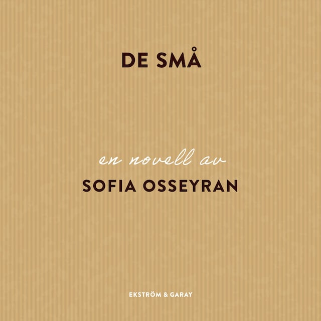 Book cover for De små