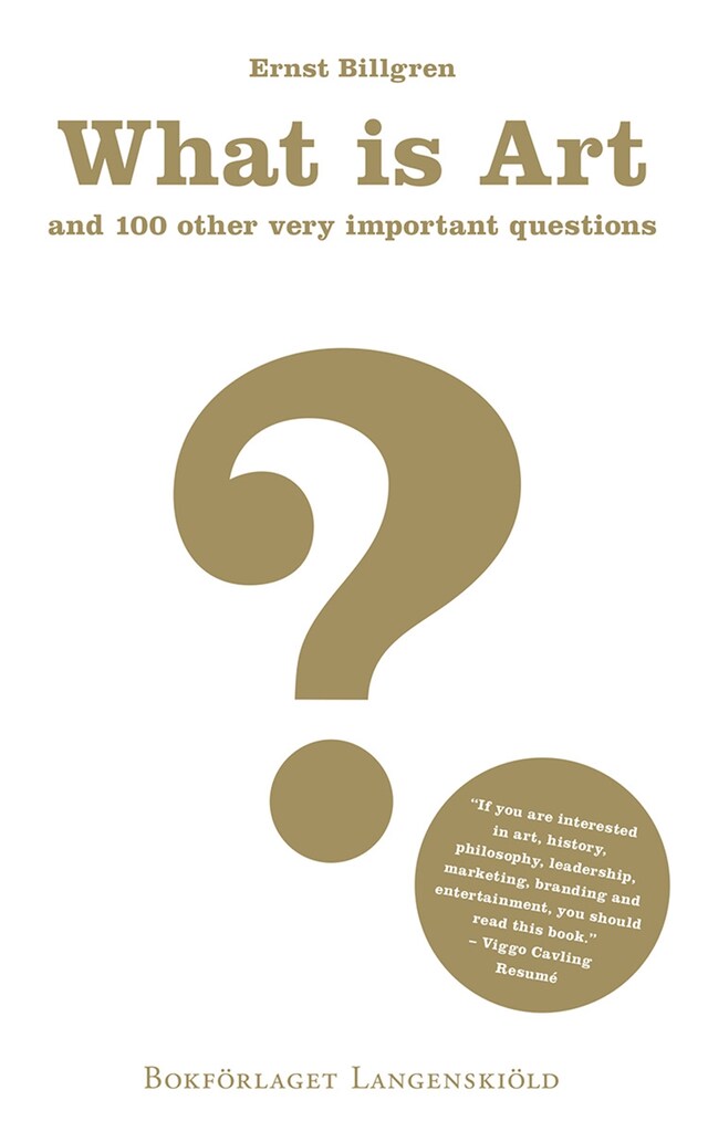 Buchcover für What is art and 100 other very important questions