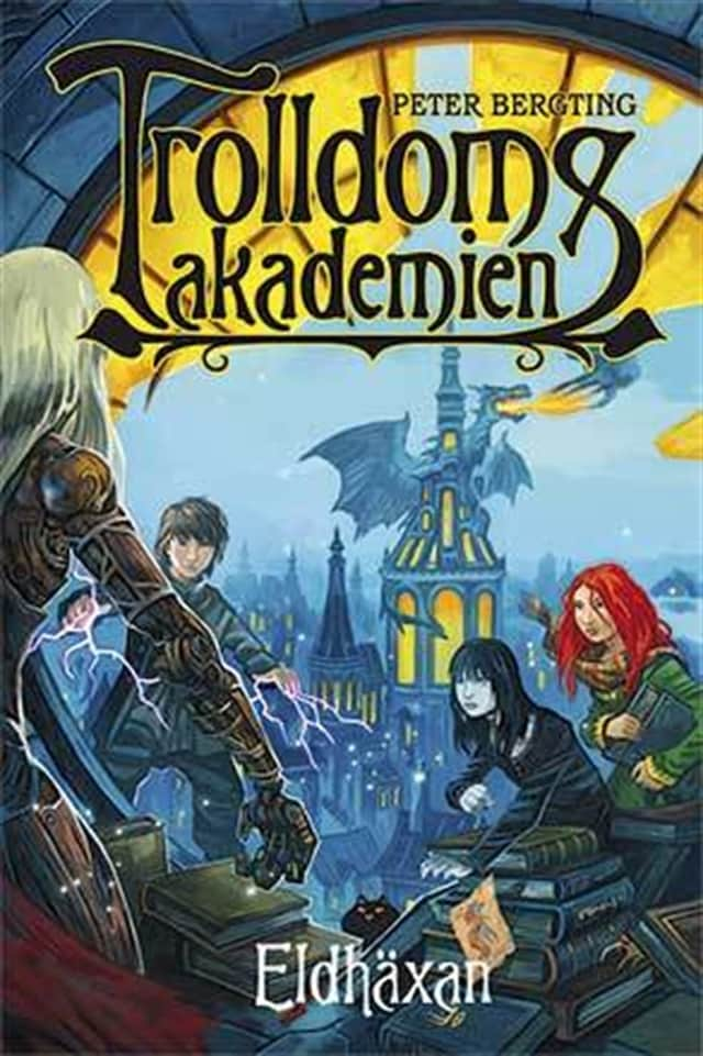 Buchcover für Trolldomsakademien Eldhäxan